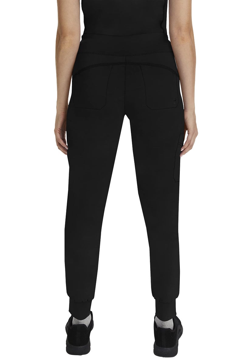 Healing Hands Women's Scrub Jogger Pant Tara with 6 Pockets, Durable, 2-Way Stretch and Easy Care Fabric - 9233T, M Tall, Black - Image 2